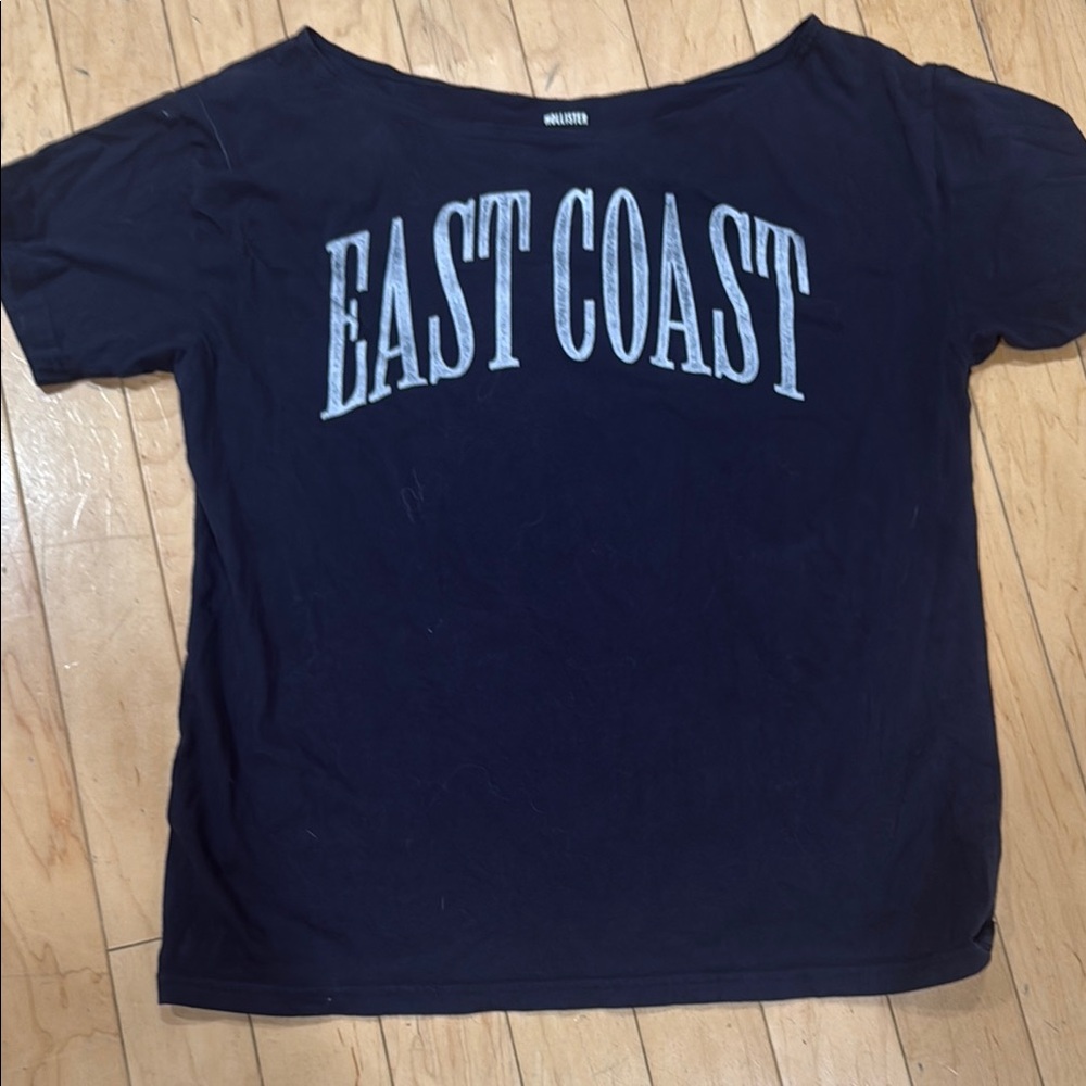 Hollister Navy 'East Coast' T-Shirt